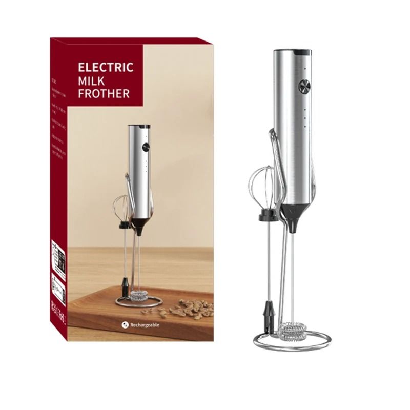Cordless Electric Milk Frother Portable Beverage Mixer & Coffee Foam Maker