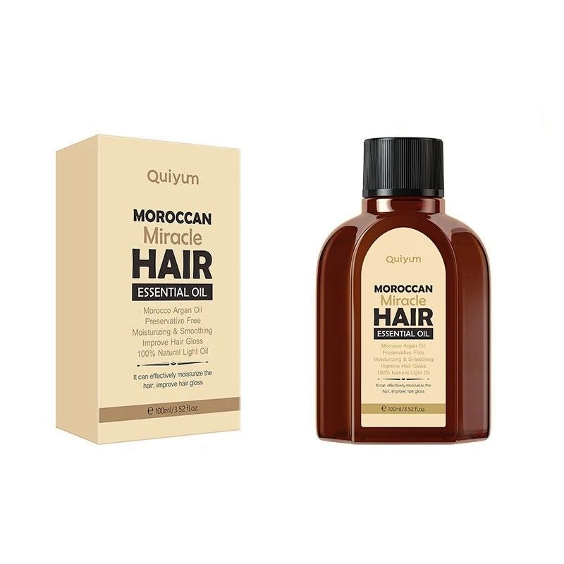 3.38 fl. oz. Pure Moroccan Argan Hair Essential Oil for Dry and Damaged Hair Care
