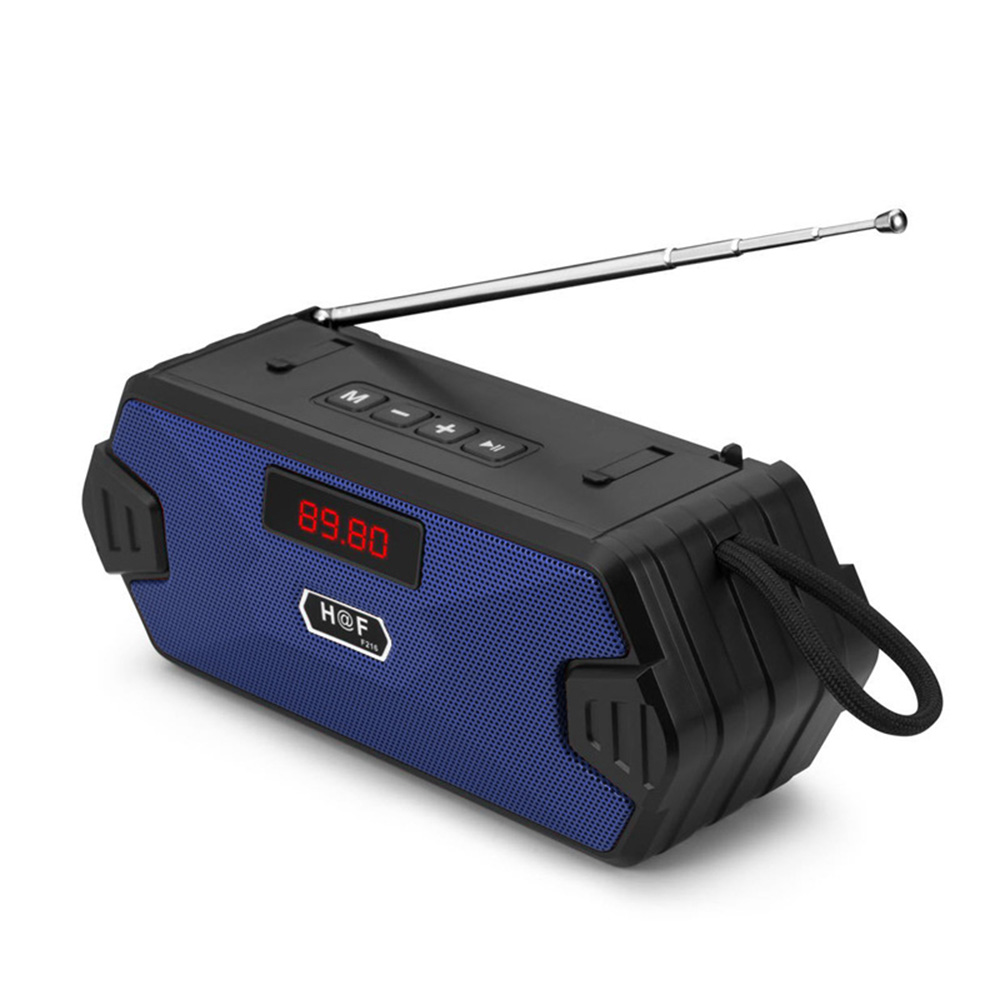Portable Bluetooth Speaker with FM Radio USB Wireless Outdoor Sound System