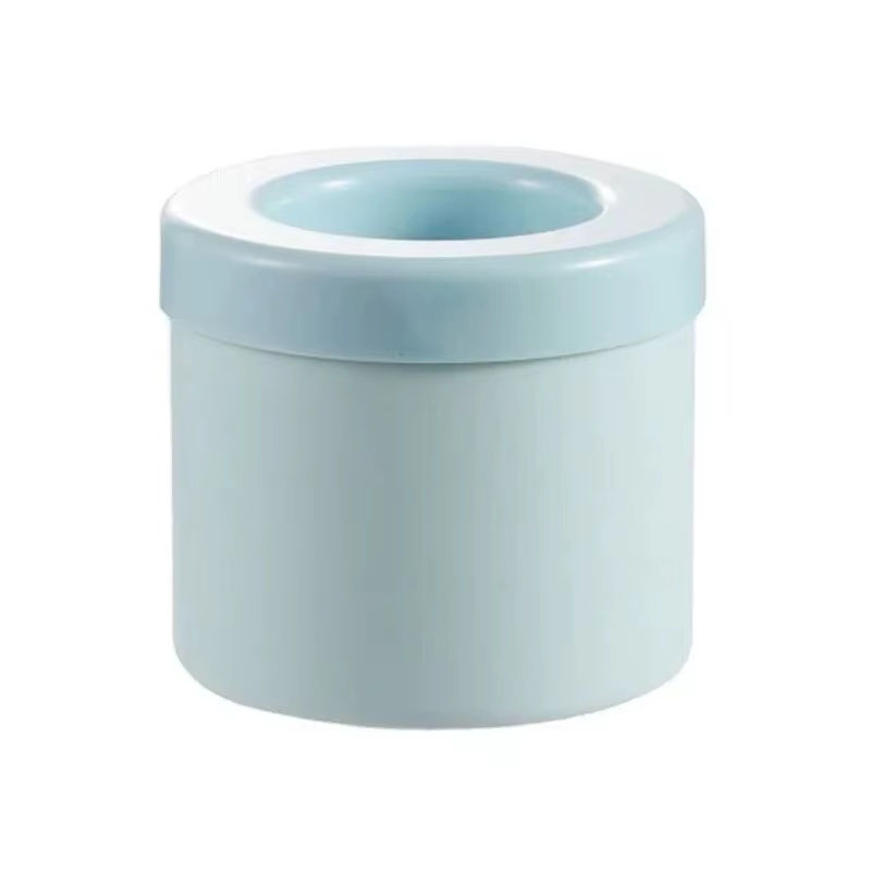 Space Saving Silicone Ice Cube Mold with Pour Bucket and Freezer Ice Maker