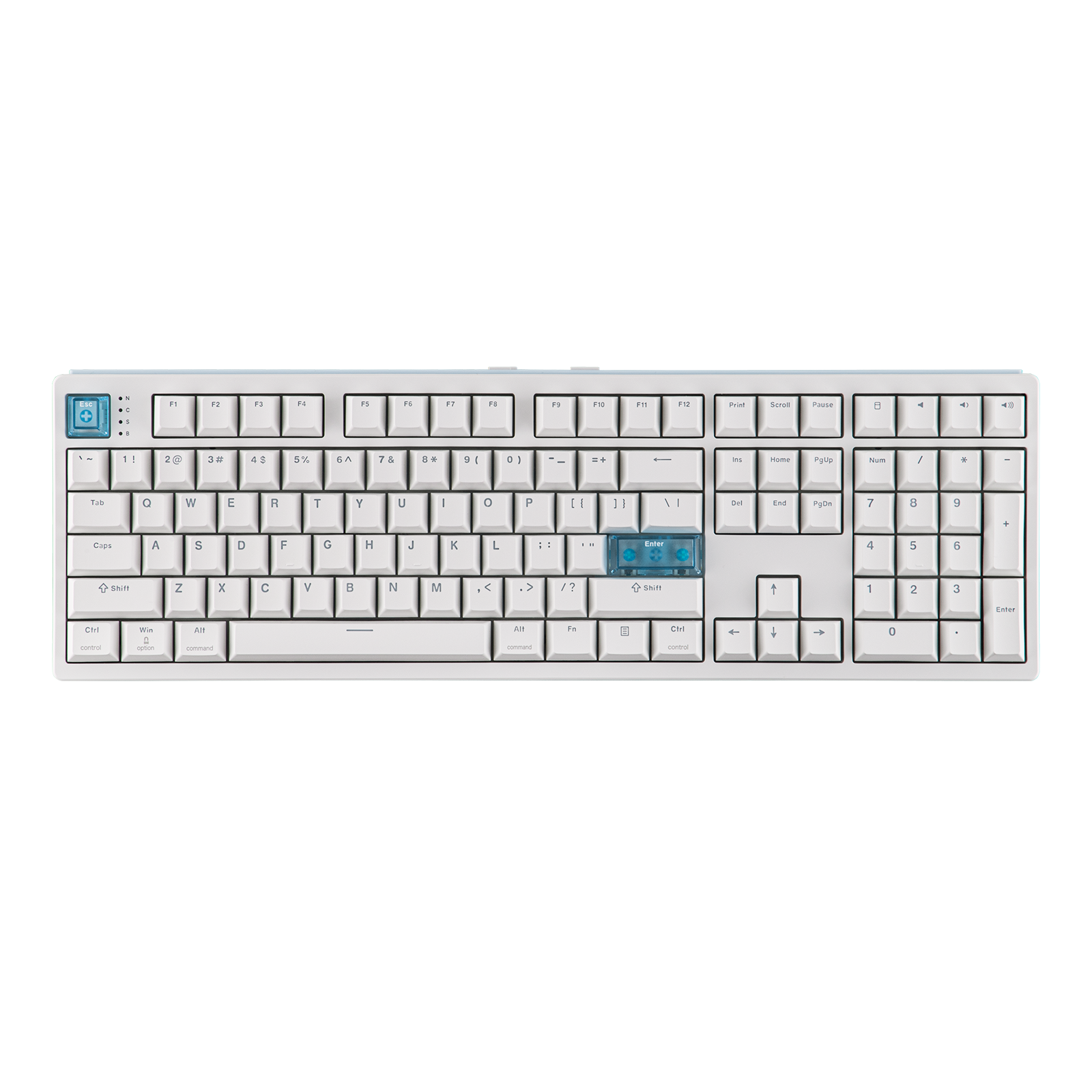 Hall Effect Magnetic Wireless Keyboard with Long Battery Life for Mac and Windows