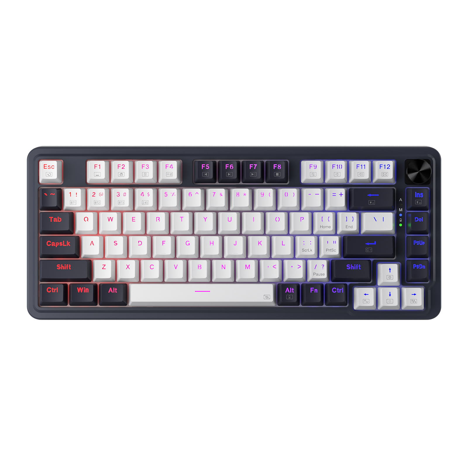 Wireless Percent Mechanical Gaming Keyboard RGB Hot Swap Key Tri Mode