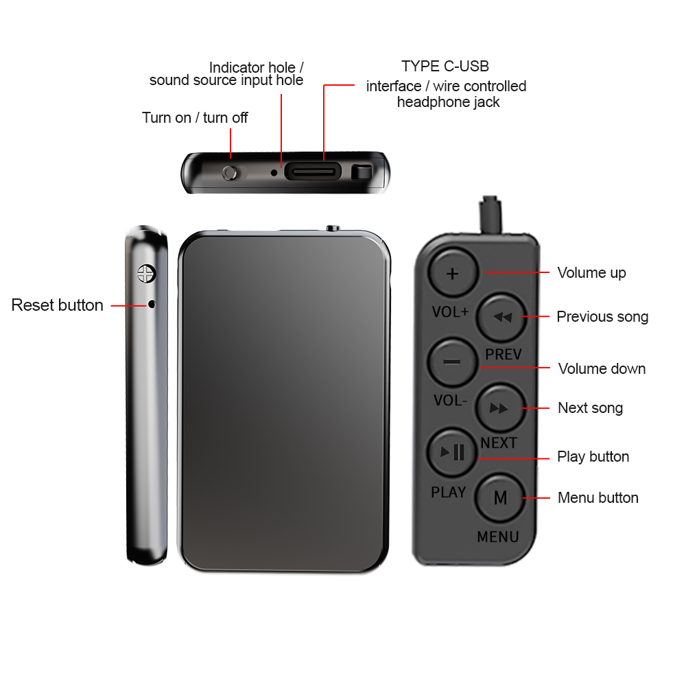 Vandlion Voice Activated Digital Recorder Hour Mini Audio Recorder