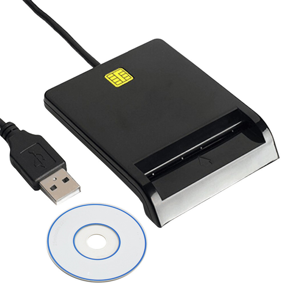 USB Smart Card Reader ID SIM Micro SD TF Card Adapter