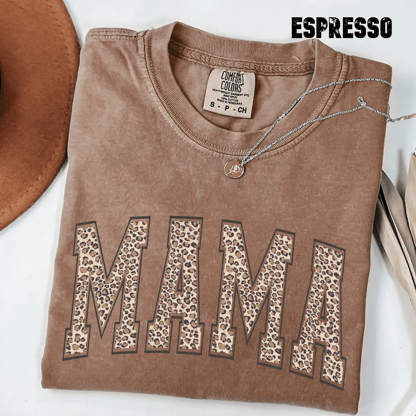 Comfort Colors Leopard Mama Shirt Retro Mom Gift Mothers Day Tee