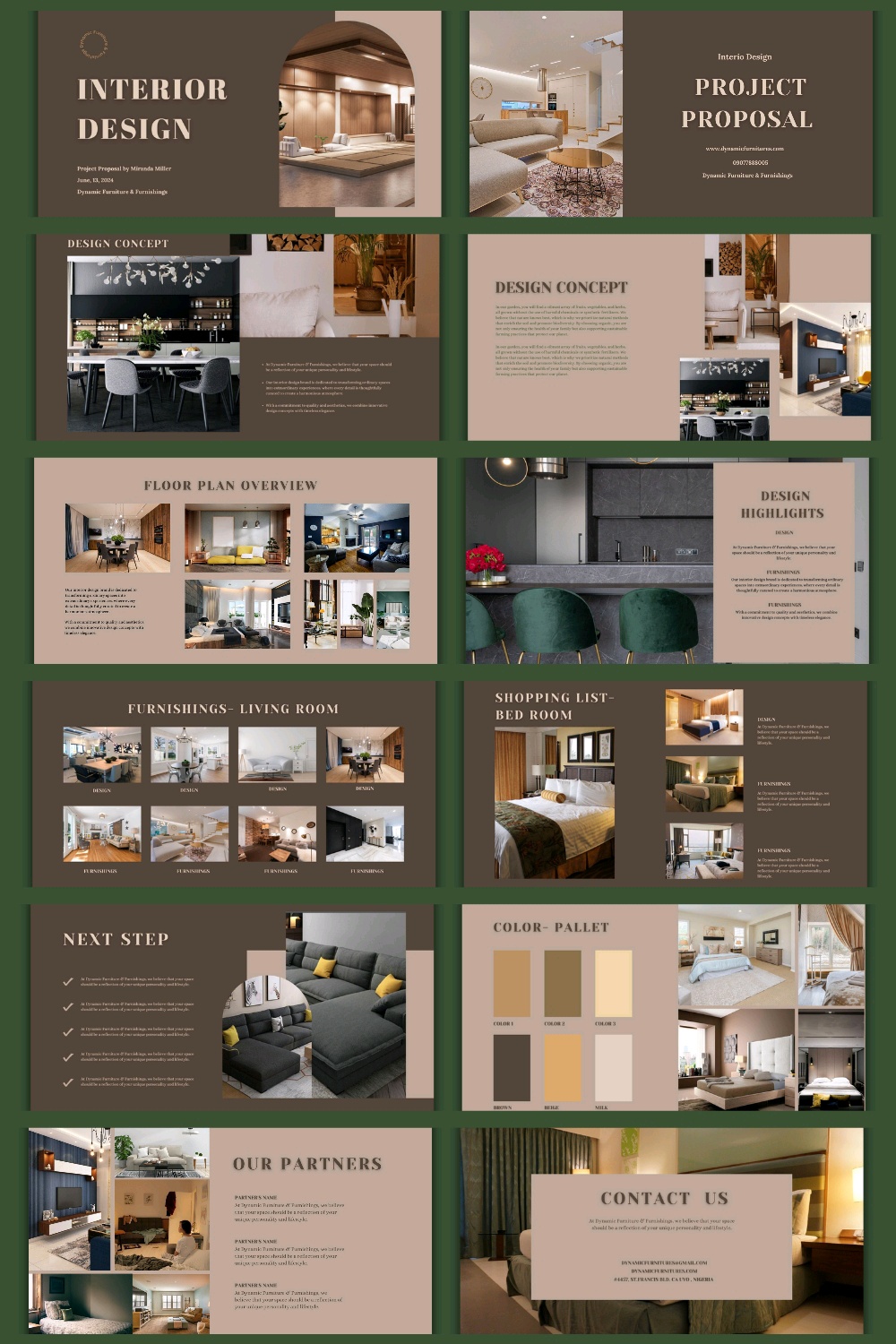 Interior Design Brochure Template, Canva Brochure Templates, | Inspire ...