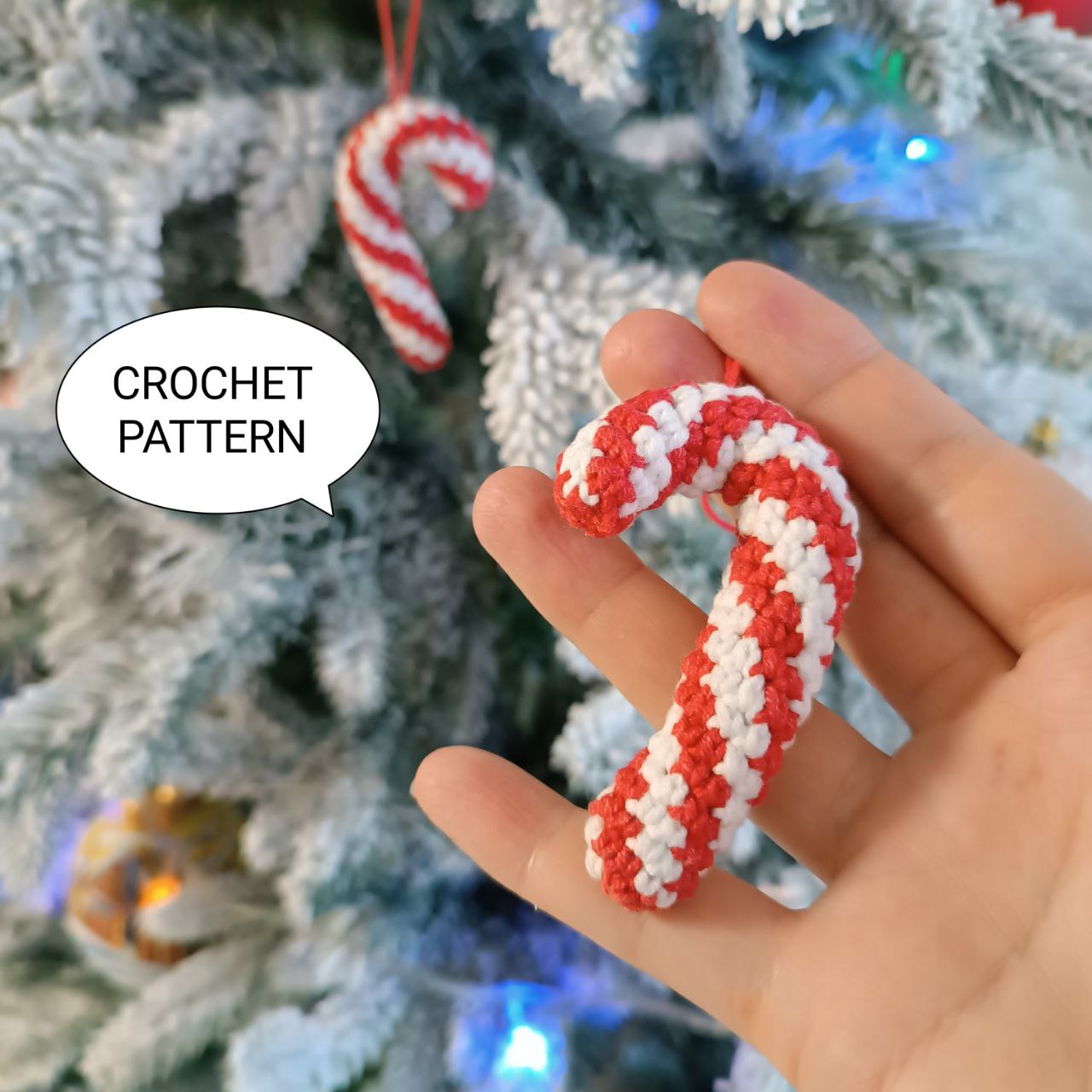 Crochet pattern Candy cane, PDF Amigurumi PATTERN Candy cane | Inspire ...