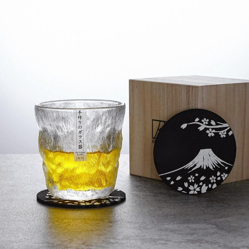 Retro Old-fashioned Crystal Glacier Whiskey Glass Tumbler Gift Box Chivas Snifter Japan Whisky Glasses Retro Old-fashioned Crystal Glacier Whiskey Glass Tumbler Gift Box Chivas Snifter Japan Whisky Glasses