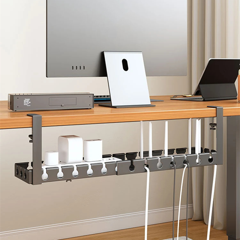 Metal Table With Storage Rack Under Table Storage Rack No Punching Metal Cable Management | Inspire ...