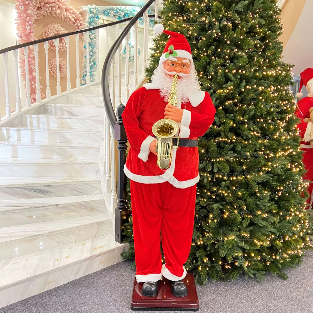 Life Size Animated Rock Singing and Dancing Santa Claus | Inspire Uplift