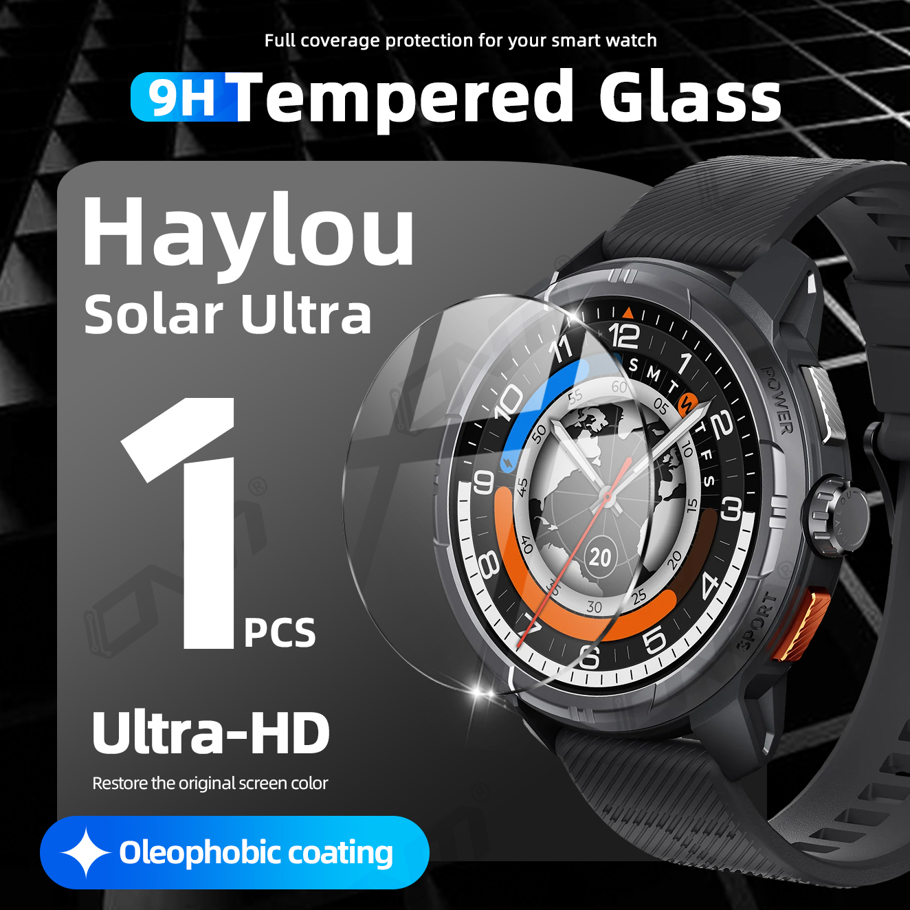 Premium Tempered Glass for Solar Ultra, Durable Screen Protector, HD Clear Anti-Scratch Film