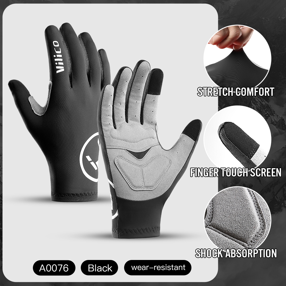 Gel Sports Cycling Gloves, Touch Screen, Full Fingers Half Fingers, MTB Road Riding Gloves for Women Men