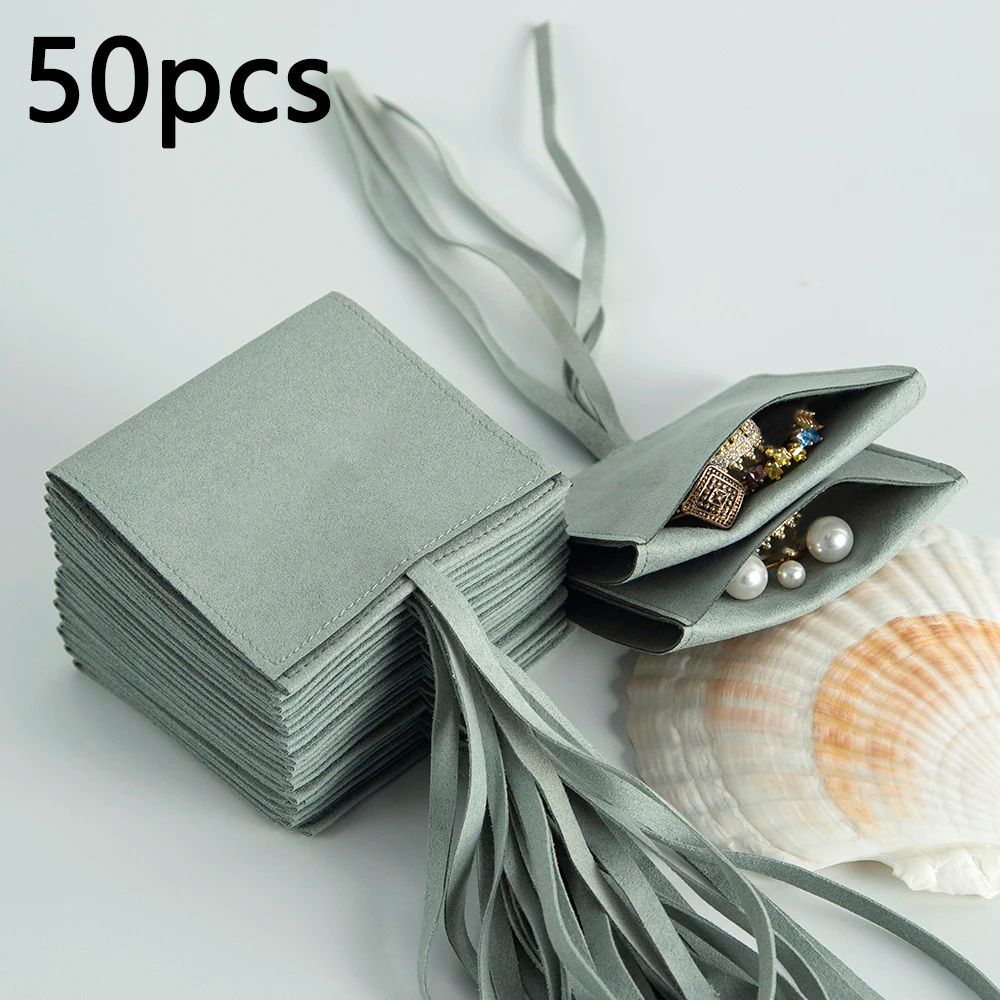 Jewelry Pouch, Small Envelope Bag for Rings, Microfiber Jewelry Packaging Pouch, Wedding Gift Bags