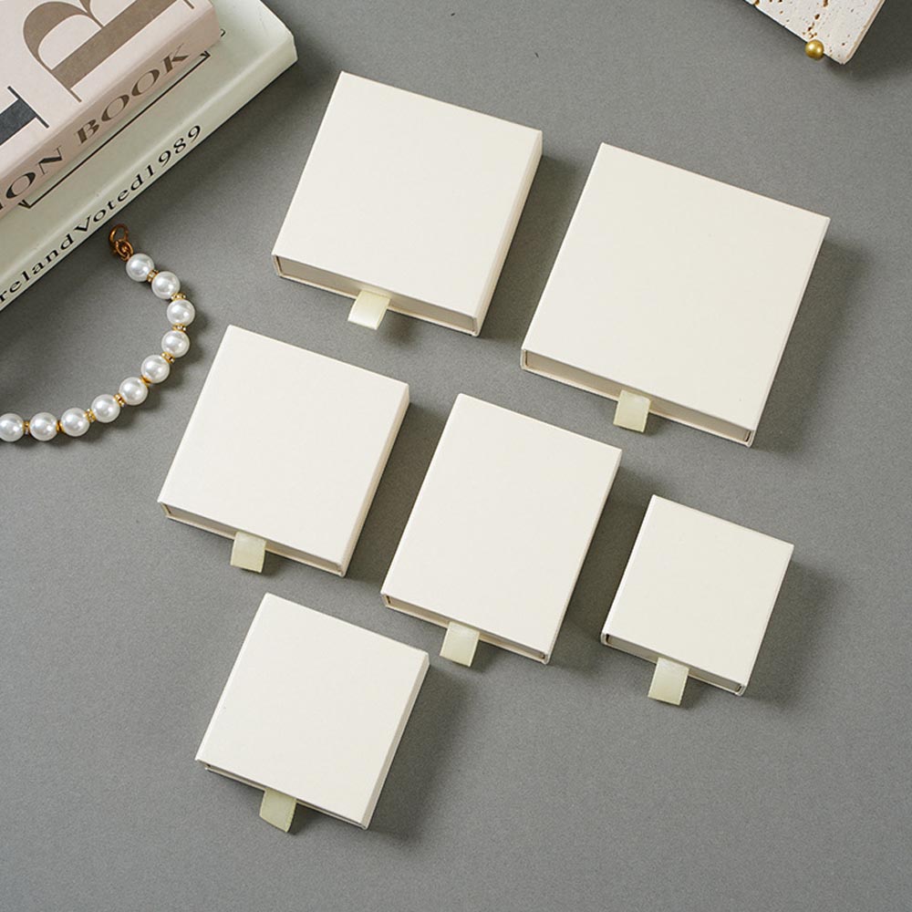 Paper Jewelry Gift Box For Necklace Ring Earrings Bracelet Stud Organizer Wedding Favors Jewellery Packaging Sack