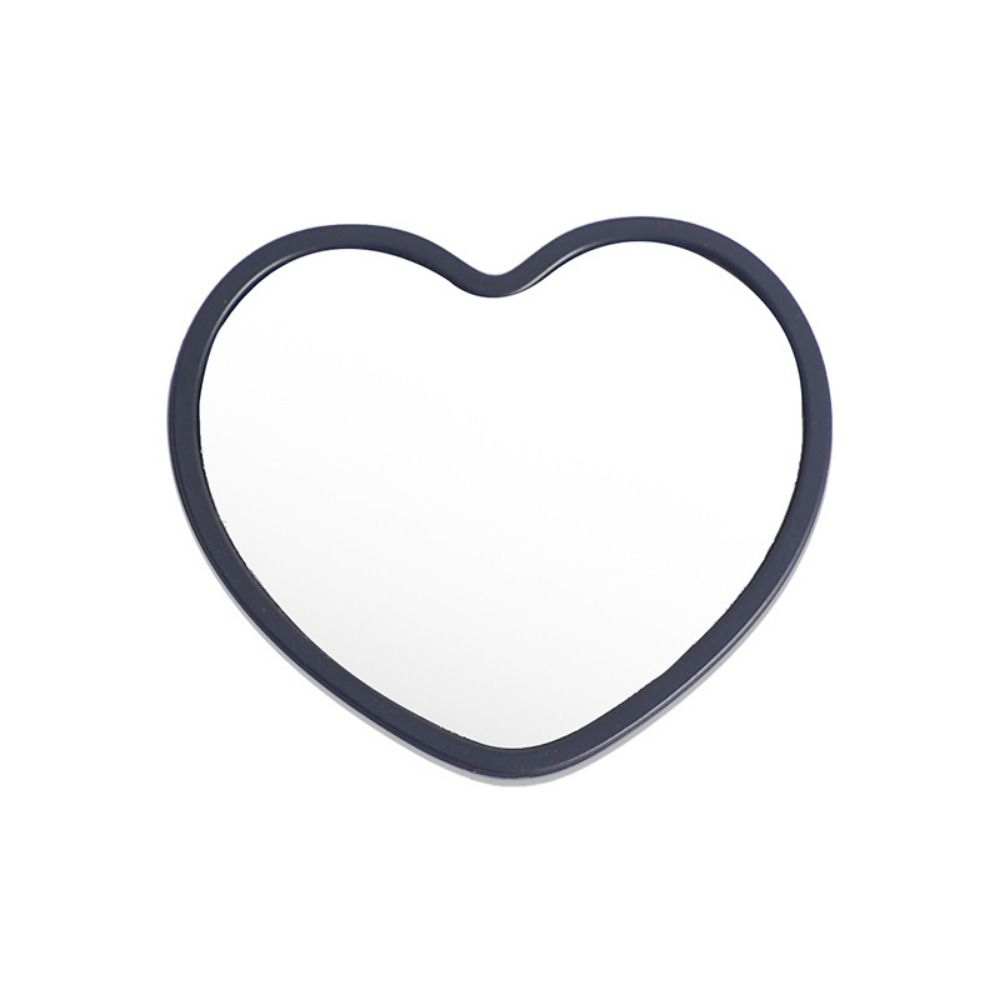 Heart-shaped Handheld Mirror High-definition Little Beauty Mirror for Dormitory Make-up