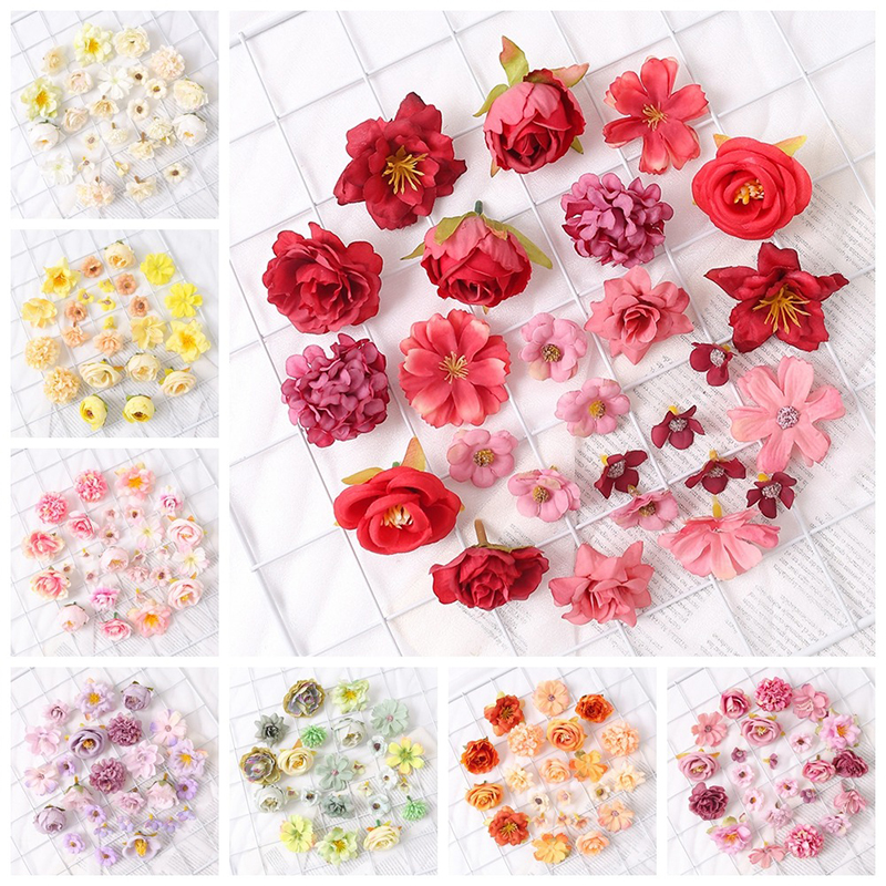 Artificial Rose Silk Flower Heads for Wedding and DIY Decor | Inspire ...