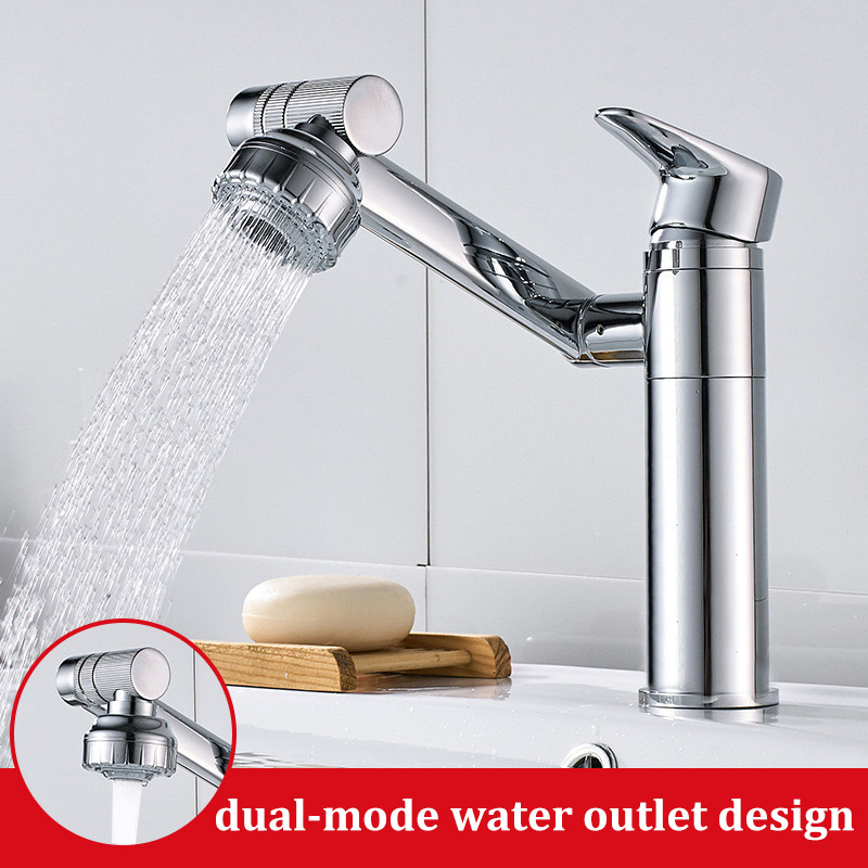 High Quality Stainless Steel Basin Faucet Hot and Cold Multifunctional Dual-use Bathroom Wash Basin Fauce