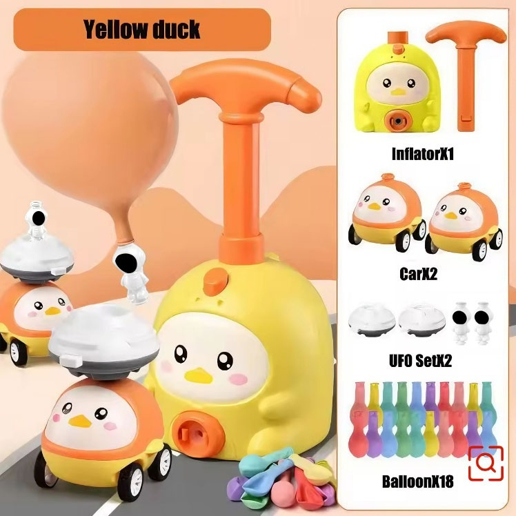 Educational Kids Rocket Balloon Launcher Toy Air Power Balloon Car Tower Science Toy for Children NewYear Gift