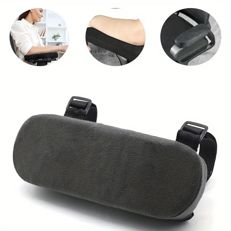Elbow Support Cushion for Arm Pressure Relief, Memory Foam Armrest Pads for Office Chair, Universal Fit Covers for Desk