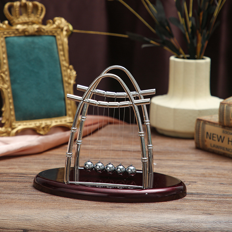 Newton Balance Pendulum Ball, Physical Science Toy, Energy Conservation Law Desktop Decoration for Office, Holiday Gift