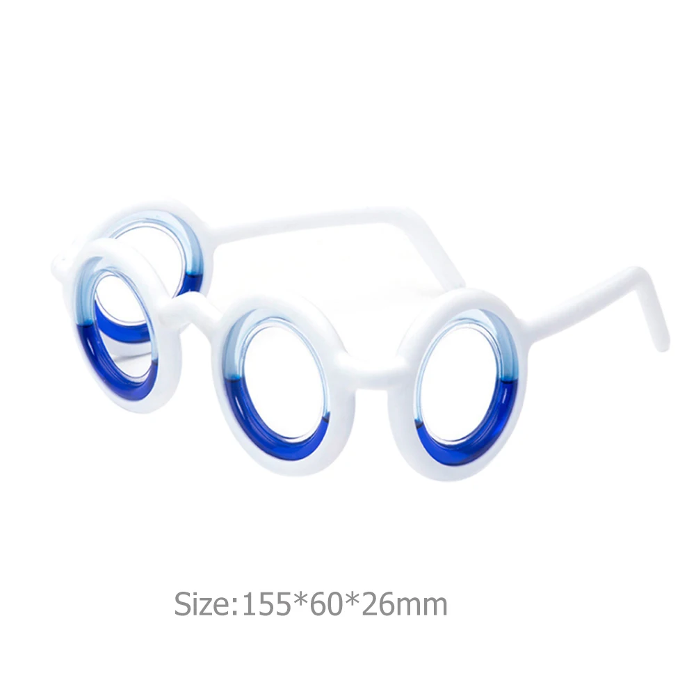 Detachable Anti Vertigo Glasses Without Lens for Motion Sickness Lightweight Glasses for Outdoor Travel and All Ages