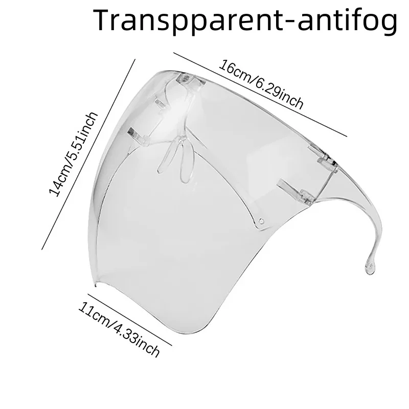 High Transparency Goggles, Full Face High Definition Anti Fog Protective Mask, Splash Resistant for