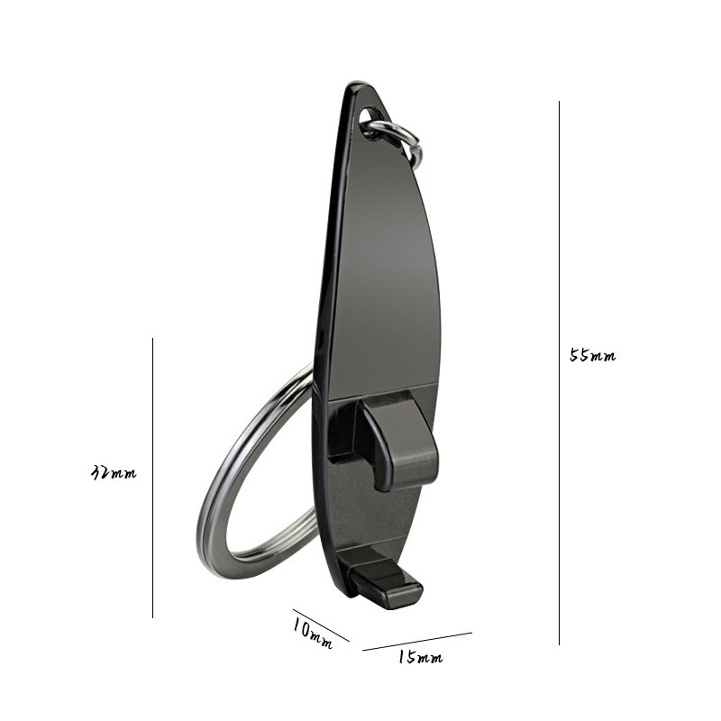 Surfboard Shaped Metal Beer Bottle Opener Keychain for Gift