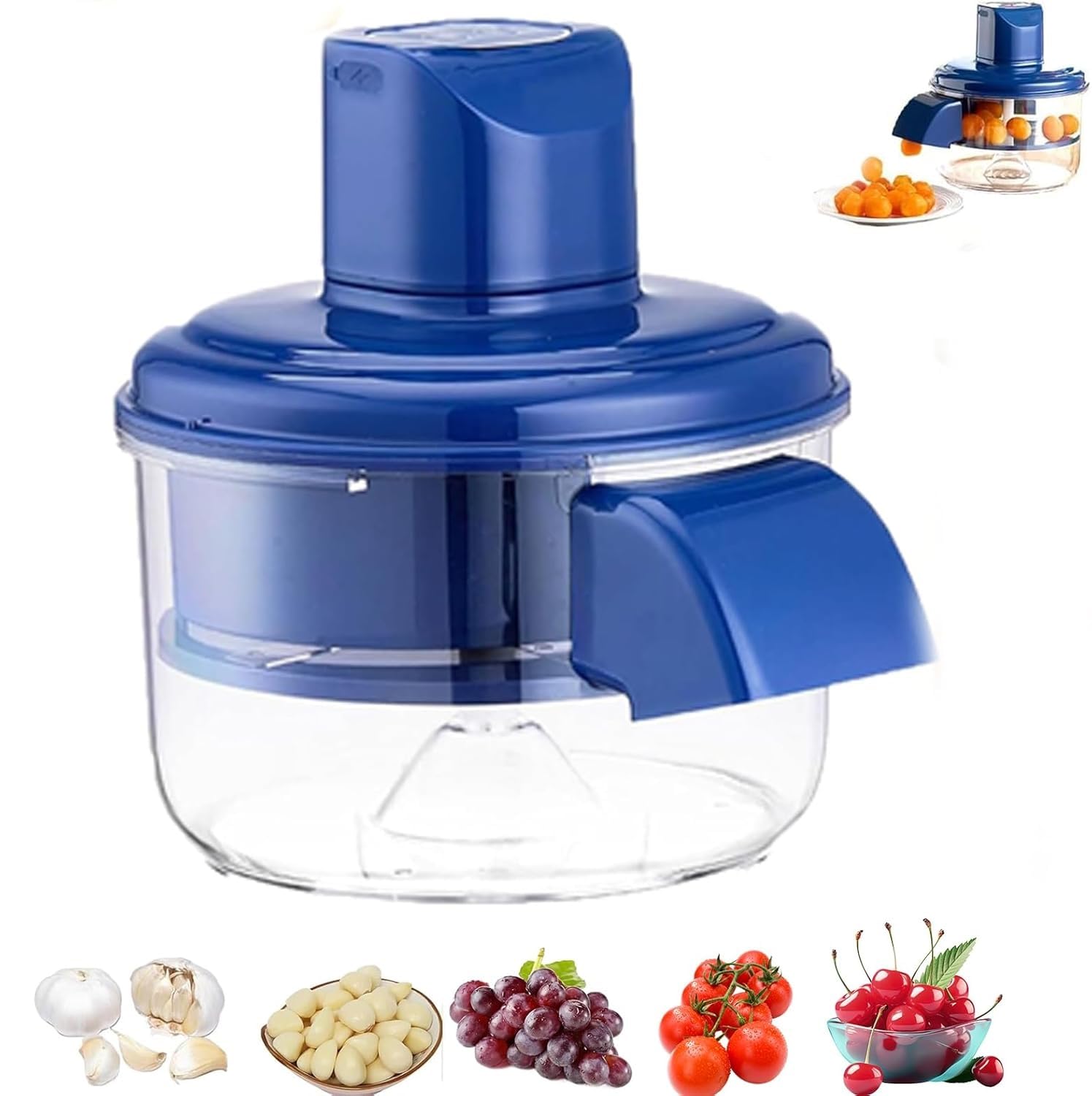 Wireless Portable Automatic Fruit Peeler Intelligent Peeling Machine for Grape, Tomato, Garlic Fast Kitchen Supplies