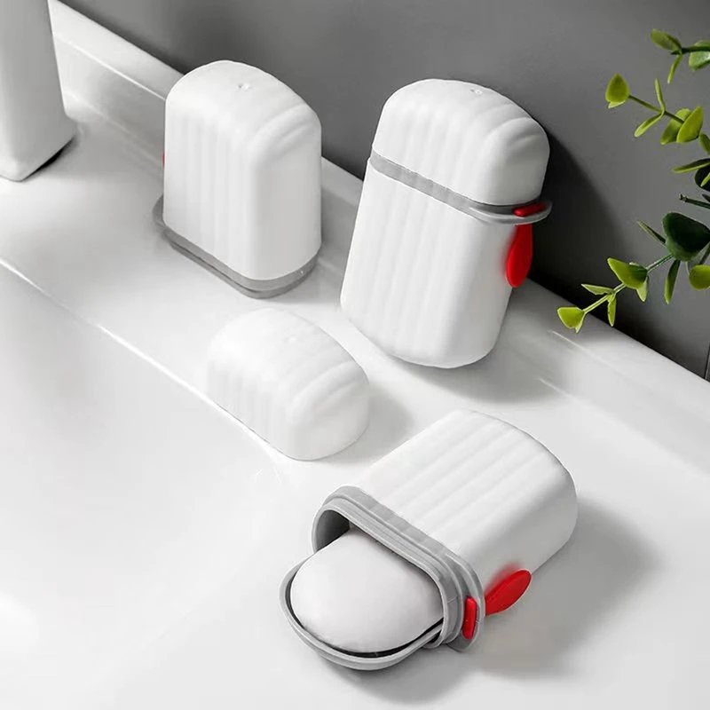 Waterproof Soap Box Organizer Tray for Travel Bathroom Outdoor Portable Sealed Storage Box