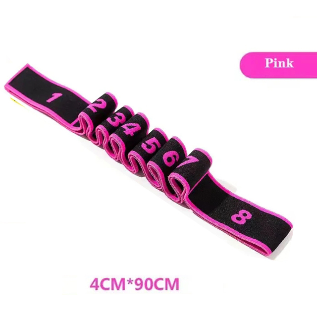 Fitness Resistance Band Yoga Elastic Stretch Belt, Exercise Pull Strap for Pilates Dance Gymnastics Body Building