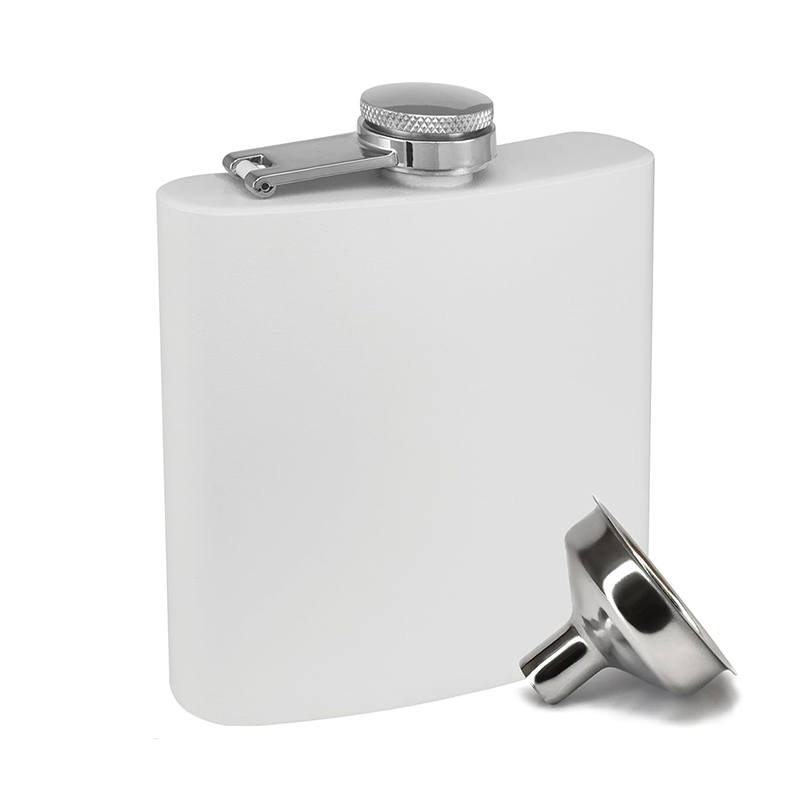 Leak Proof Hip Flask with Funnel Stainless Steel Drinking Flask for Liquor Whiskey Camping