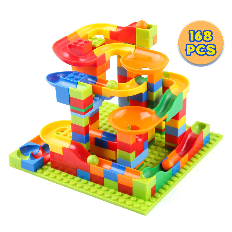 DIY Educational Toy Gift for Kids Small Block Assembly Slide Particles