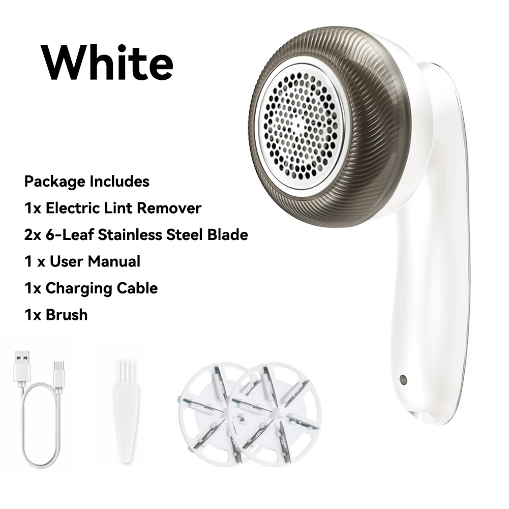 Electric Digital Display Lint Remover Rechargeable Fabric Shaver for Clothes, Hair Balls & Fluff, Portable