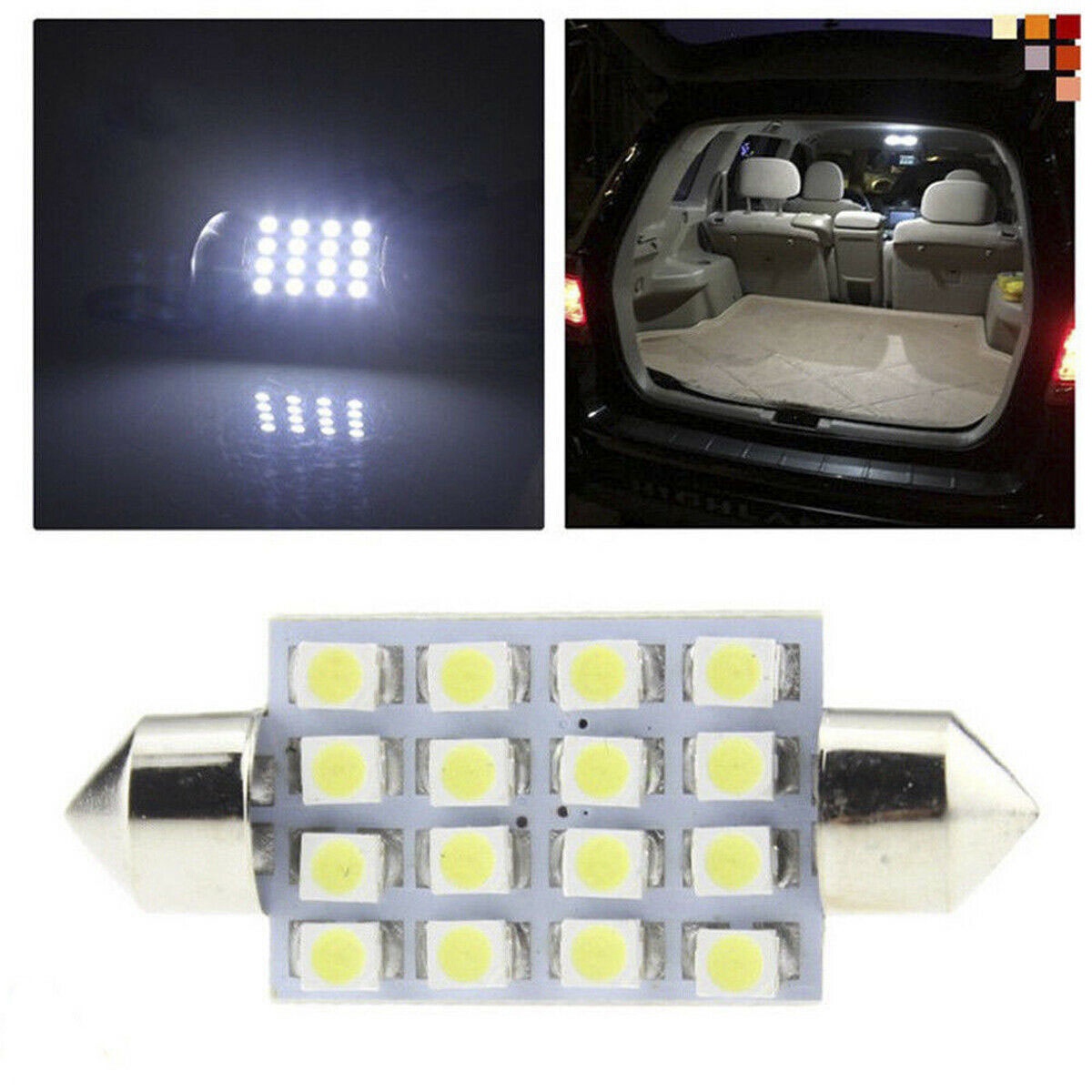 LED Interior Light Kit for Map Dome License Plate Lights Bright White