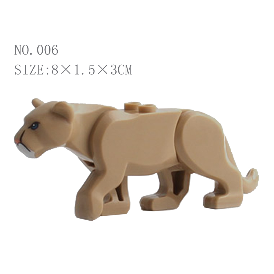 Animal Building Blocks Set for Kids Crocodile & Leopard Educational Bricks