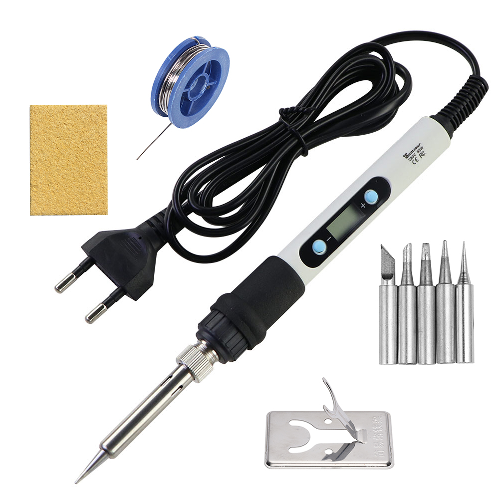 Electric Soldering Iron with LCD Display Adjustable Temperature Control