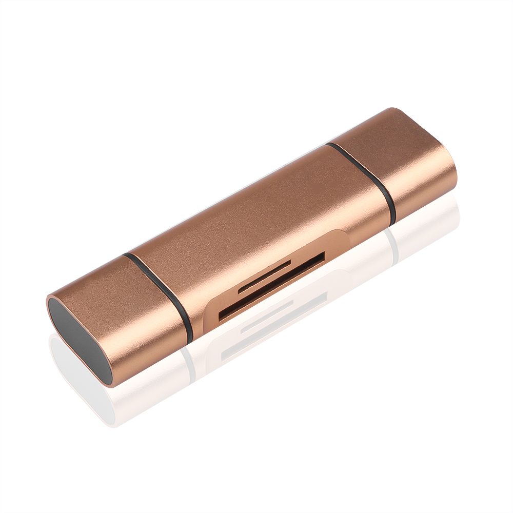 USB Type C OTG Adapter Multifunctional SD & TF Card Reader with High-Speed Data Transfer
