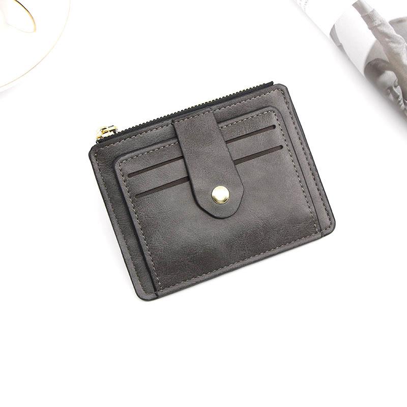 Luxury Slim Leather Wallet with Coin Pocket Mens Credit & ID Card Holder