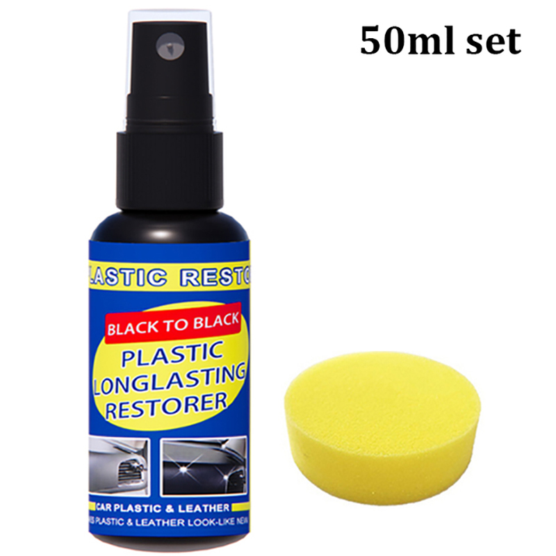 Car Plastic Restorer & Leather Repair Auto Polish, Back To Black Gloss Coating for Plastic & Leather Surfaces
