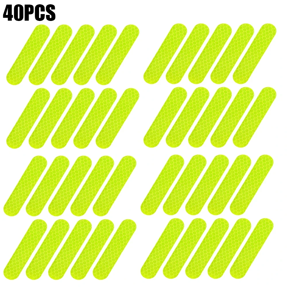 Reflective Safety Stickers for Helmet Waterproof High-Visibility Reflector Tape for Night Riding, Walking, and Driving