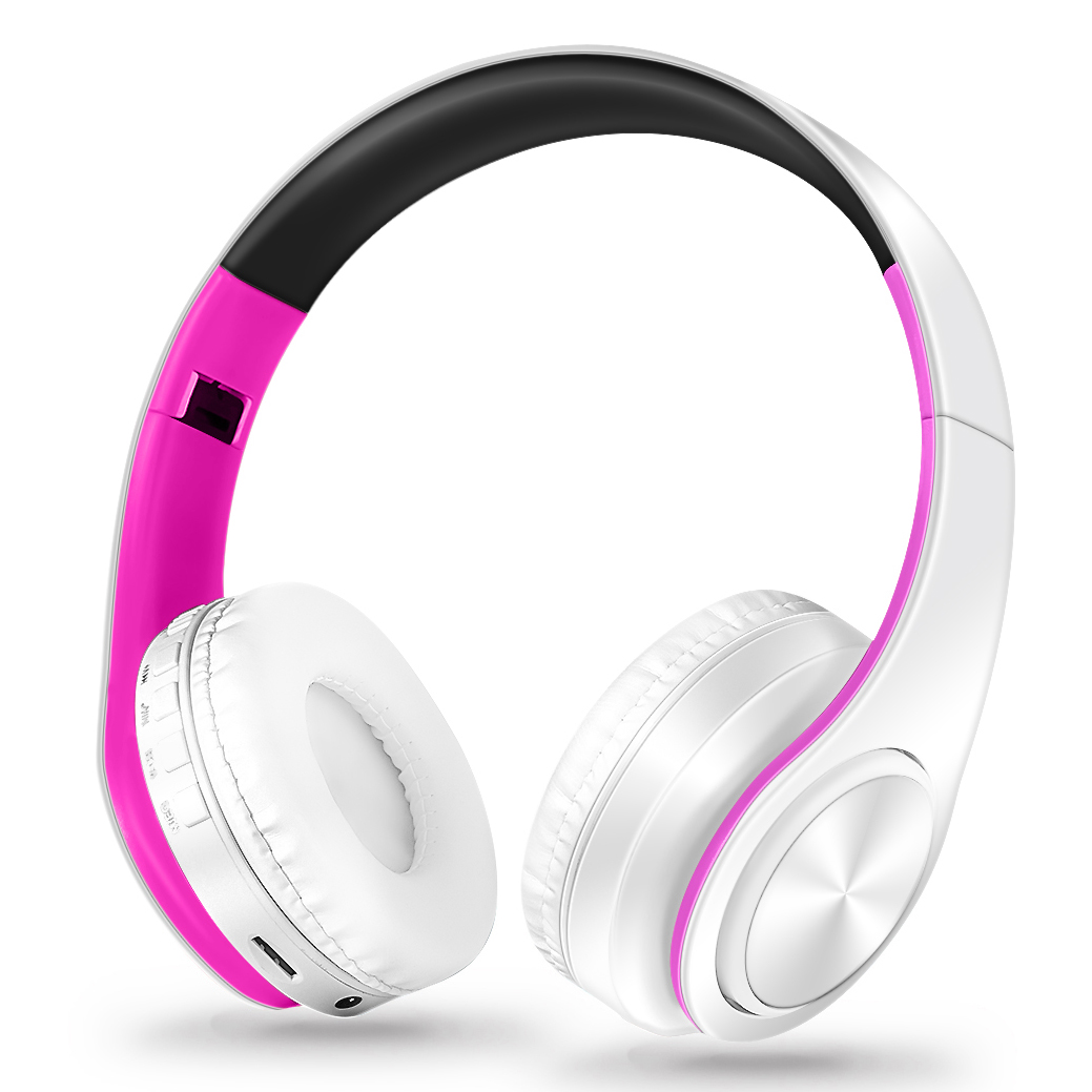 Gold Wireless Bluetooth Headphones with Built-in Mic & Stereo Sound for Gaming & Calls