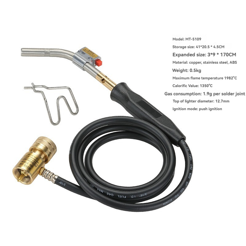 High-Temperature MAPP Gas Welding Torch Oxygen-Free Propane Flame Gun