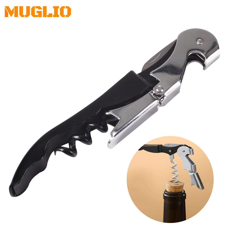 Premium Multifunctional Wine Opener & Stainless Steel Wine Corkscrew with Beer Bottle Opener Durable Bar Tool