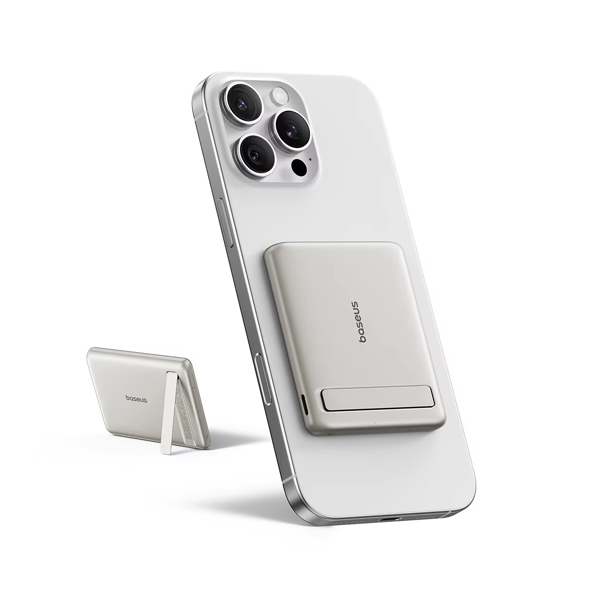 Magnetic Wireless Fast Charging Power Bank with Kickstand & PD Portable Charger