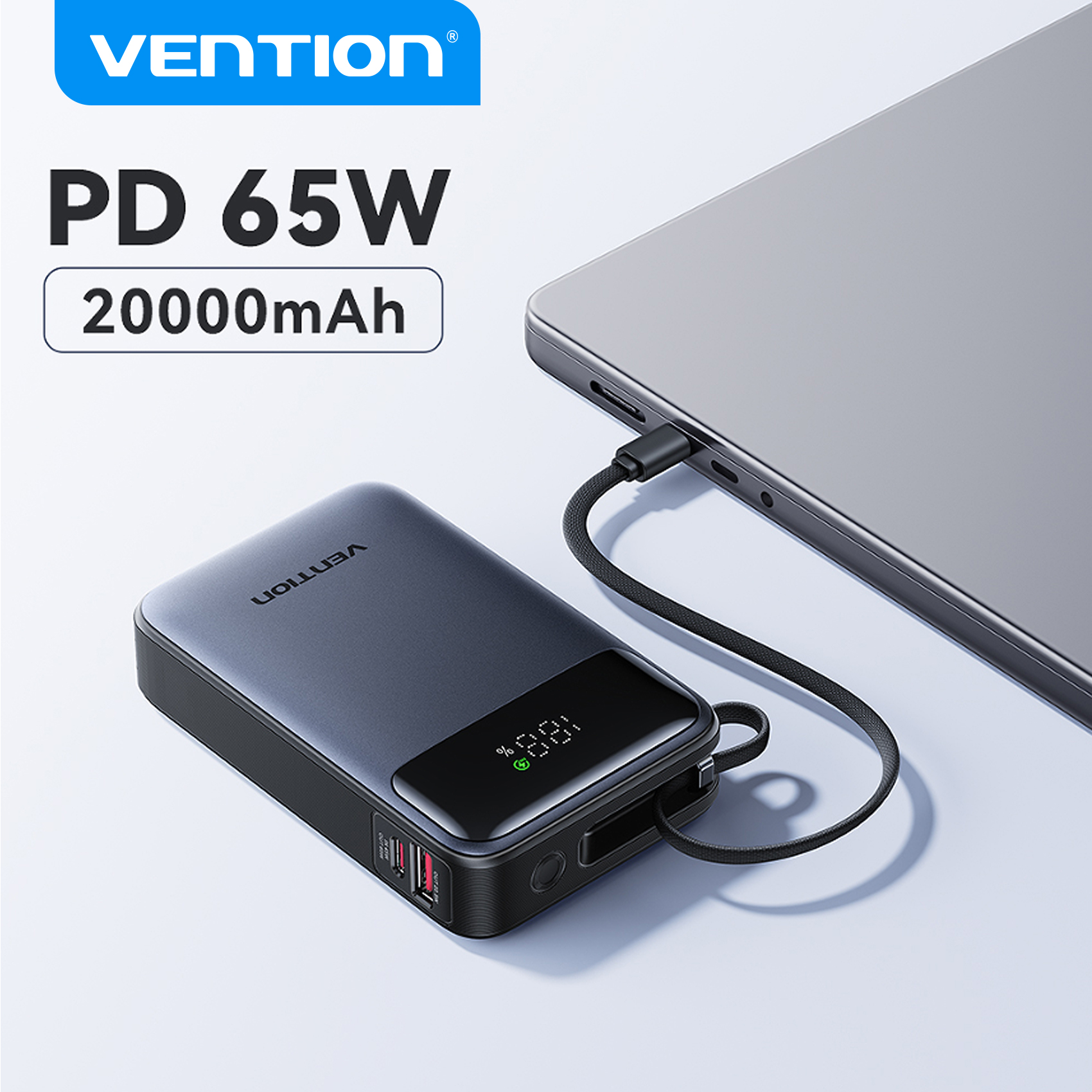 High Capacity USB C Power Bank Fast Charger for Laptop & Phone