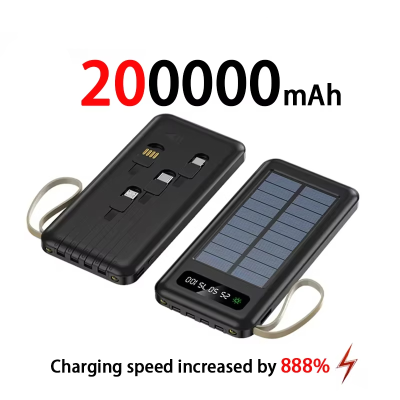Solar Power Bank Large Capacity Portable Charger & Fast Charging Battery Pack