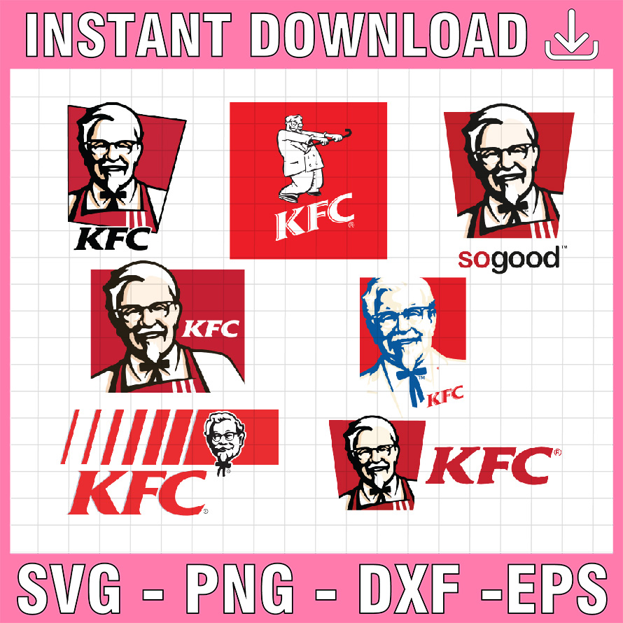 Kentucky Fried Bundle svg, Chicken Logo, KFC svg, fastfood s | Inspire ...