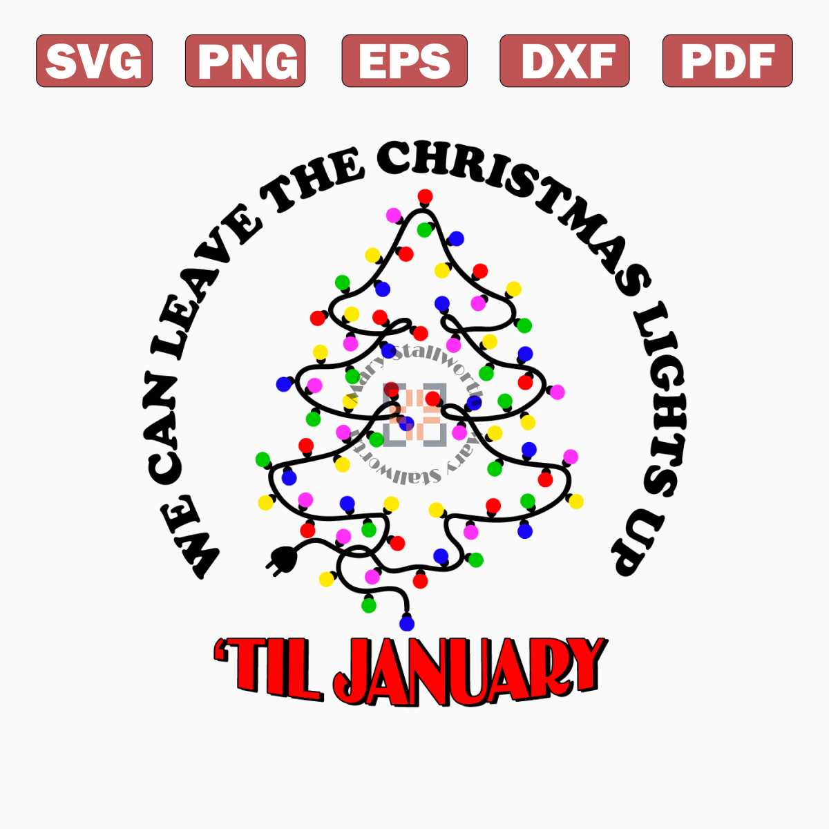 Leave Christmas Lights Taylor Lyrics SVG Inspire Uplift