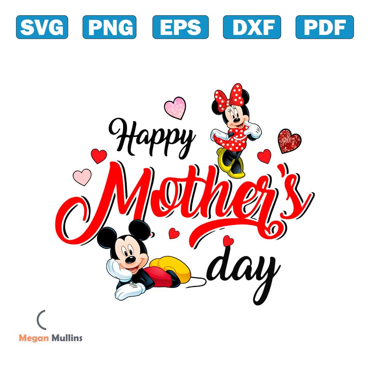 Disney Happy Mothers Day Mickey Minnie PNG | Inspire Uplift