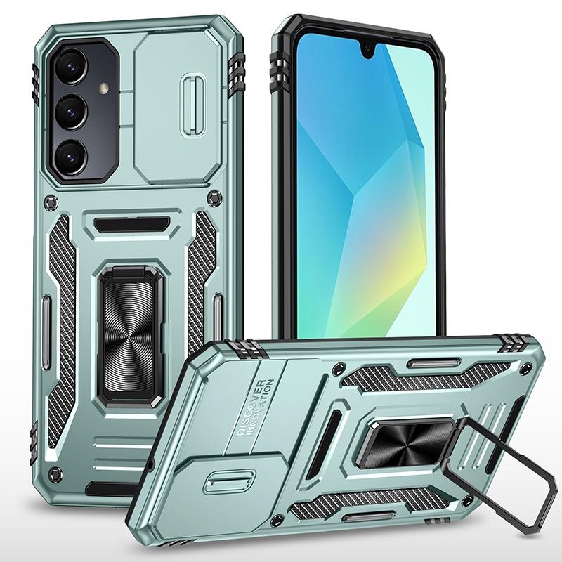 Samsung Galaxy case, shockproof phone case, camera protection case, magnetic ring holder case, rugged armor